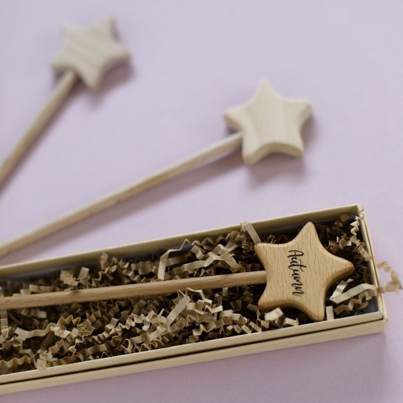 Personalized Handmade Wooden Star Wand | Fairy Wand | Magic Wand | Star Wand - Picture 6 of 8